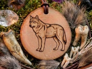 Krafttier Amulett "Wolf"