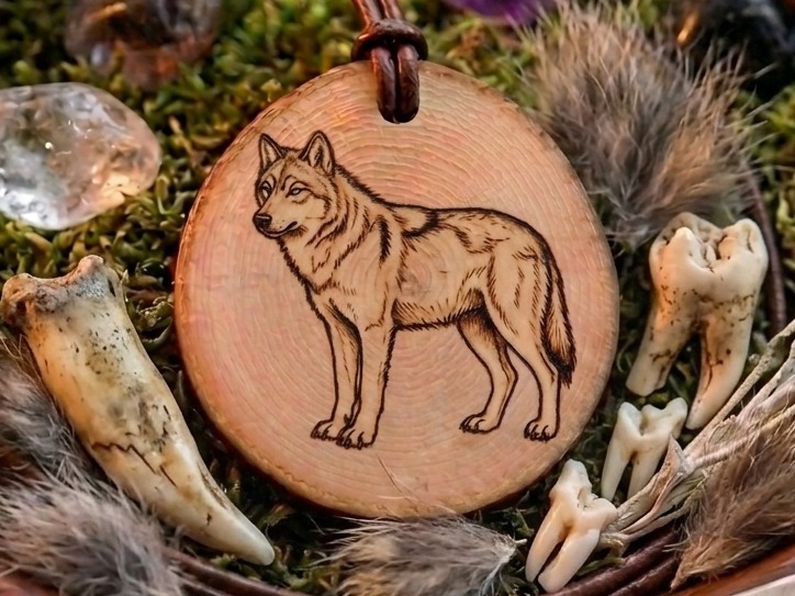 Krafttier Amulett "Wolf"