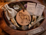 Krafttier Amulett "Wolf" mit Zubehör