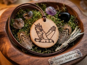 Krafttier Amulett "Adler" mit Zubehör