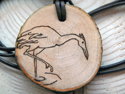 Krafttier Amulett Kranich (Abb. ähnlich)