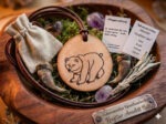 Krafttier Amulett "Bär" und Zubehör