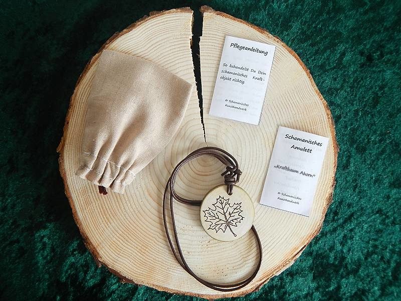Kraftbaum Amulett “Ahorn” – Bild 3