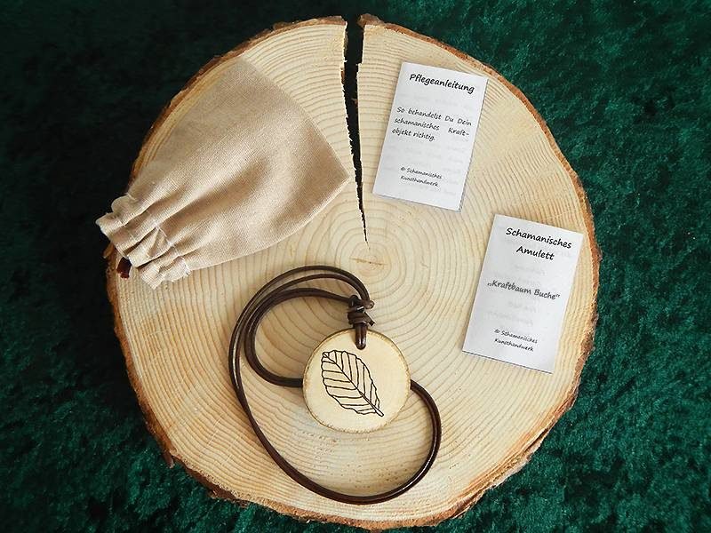Kraftbaum Amulett "Buche" – Bild 3