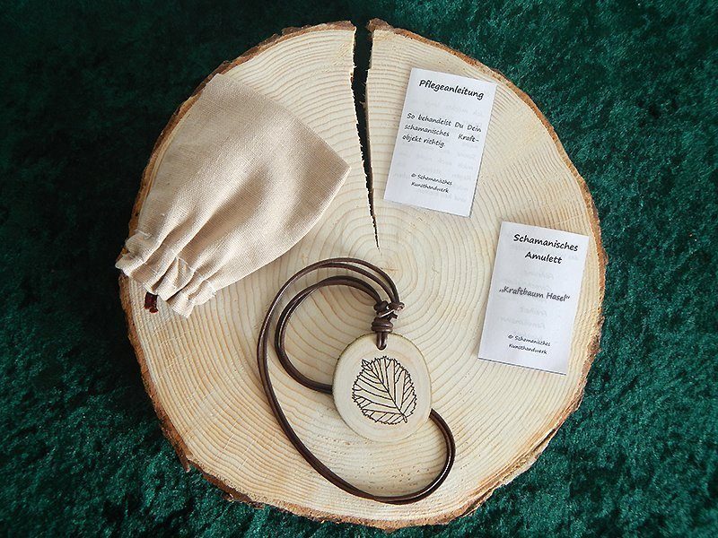Kraftbaum Amulett "Hasel" – Bild 3