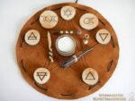 Reise-Altar "Wicca" im Lederbeutel