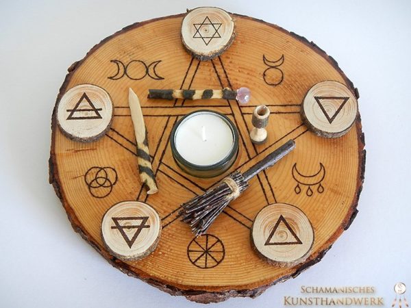 BLESSUME Tarot-Tischdecke Aus Samt Mit Beutel – Ca. 65 X 65 Cm, Inkl. Kordelzug-Tasche (ca. 12 X 18 Cm), Für Kartenlegen & Rituale