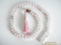 Rosenquarz Mala (108 Perlen)