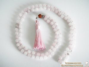 Rosenquarz Mala (108 Perlen)