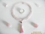 Rosenquarz Mala (108 Perlen) – Bild 3