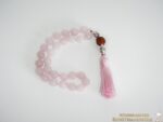 Rosenquarz Mala (27 Perlen)