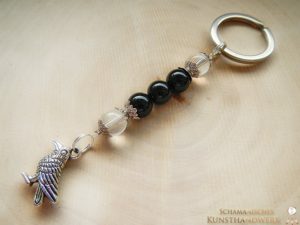 Krafttier Schlüsselanhänger "Rabe"