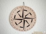 Kompassrose auf Leder – Bild 4
