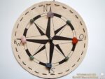 Kompassrose auf Leder – Bild 6