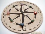 Kompassrose auf Leder – Bild 5