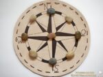 Kompassrose auf Leder – Bild 3