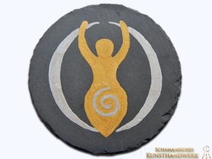 Schieferbild "Mondgöttin"
