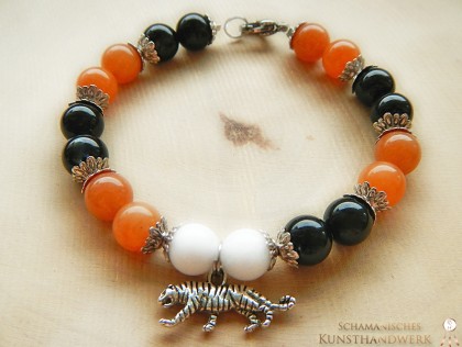 Krafttier Armband "Tiger" von vorne