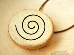 Schamanentrommel Amulett "Spirale des Lebens"