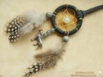 Traumfänger Kette "Krafttier Wolf" – Bild 2