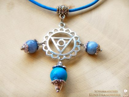 Chakra Amulett "Halschakra" von vorne (Abb. ähnlich)
