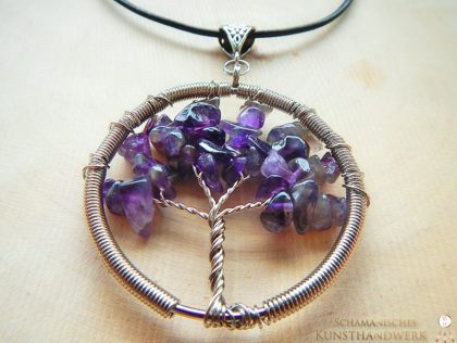 Lebensbaum Amulett "Amethyst" von vorne (Abb. ähnlich)