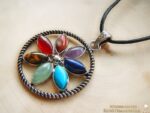 Chakra Harmonie Anhänger "Blume des Lebens"