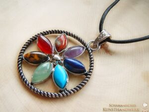 Chakra Harmonie Anhänger "Blume des Lebens"