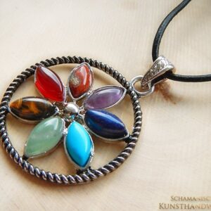 Chakra Harmonie Anhänger "Blume des Lebens"