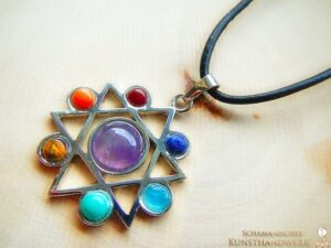 Chakra Harmonie Anhänger "Hexagramm"
