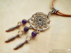 Traumfänger Amulett "Amethyst"