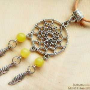 Traumfänger Amulett "Jade (gelb)" – Bild 2