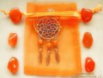 Traumfänger Amulett "Calcit (orange)" – Bild 4