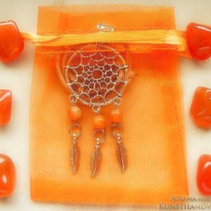 Traumfänger Amulett "Calcit (orange)" – Bild 4