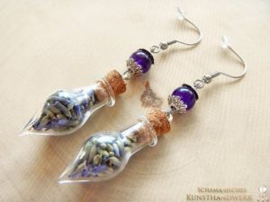 Pflanzengeist Ohrringe "Lavendel"