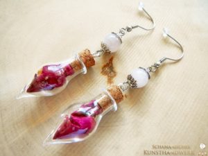 Pflanzengeist Ohrringe "Rose"