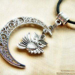 Mond Amulett "Krafttier Eule"