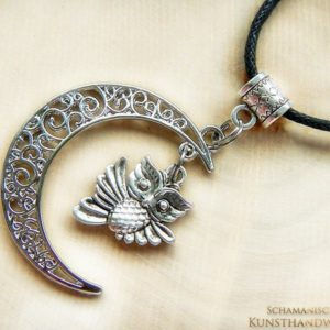 Mond Amulett "Krafttier Eule" – Bild 2