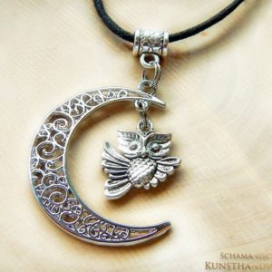 Mond Amulett "Krafttier Eule" – Bild 3