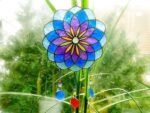 Sonnenfänger "Mandala Blume (Blau)" – Bild 4