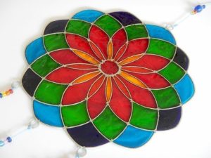 Sonnenfänger "Mandala Blume (Bunt)"