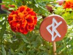 Spiritueller Gartenstecker "Binderune" – Bild 12