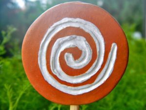 Spiritueller Gartenstecker "Spirale"