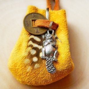 Indianisches Sternzeichen Glücksbeutelchen "Biber" – Bild 2