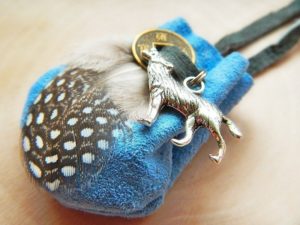 Indianisches Sternzeichen Glücksbeutelchen "Wolf"