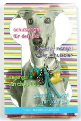 Schutzengel Anhänger für Hunde "Türkis"