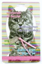 Schutzengel Anhänger für Katzen "Rosenquarz"