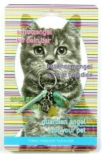 Schutzengel Anhänger für Katzen "Türkis"