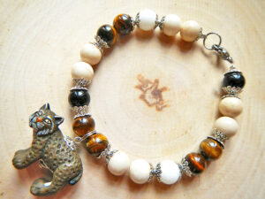 Krafttier Armband "Luchs" von oben (Abb. ähnlich)
