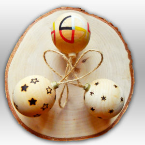 Weihnachtskugel Kollektion - gebrannt (Abb. ähnlich & ohne Dekoration)